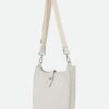 GIA ITALIAN LEATHER CROSSBODY BAG IN BUTTER WHITE
