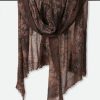 BRONZE MOCHA SCARF IN HAND DYED CASHMERE