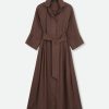 DRIFT DRESS IN ITALIAN SATEEN COTTON