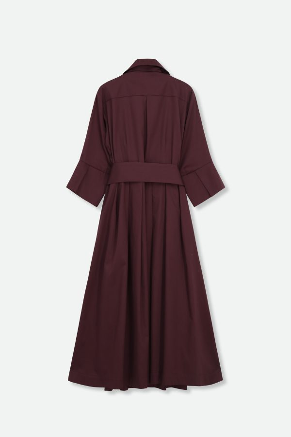 DRIFT DRESS IN ITALIAN SATEEN COTTON
