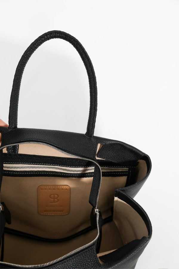 MARCEL HANDBAG IN ITALIAN LEATHER CHOCOLATE