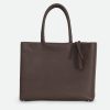 MARCEL HANDBAG IN ITALIAN LEATHER CHOCOLATE