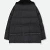 TOSCANA SHEARLING & GOOSE DOWN ITALIAN COAT