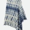 VARA IN HAND-DYED CASHMERE INDIGO JAPANESE SHIBORI
